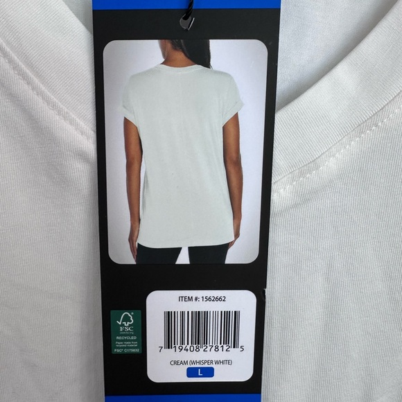 NWT Banana Republic Women’s White V-Neck  Tee Comfy Cotton - Picture 4 of 9